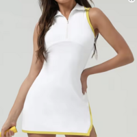 Robe De Golf Et De Tennis À Col Polo Avec Short - Thumbnail 2