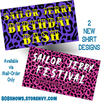 Sailor Jerry Festival LEOPARD T-shirt // Traditional Cut (Full-Color on Blue, White or Black fabric) - Thumbnail 1