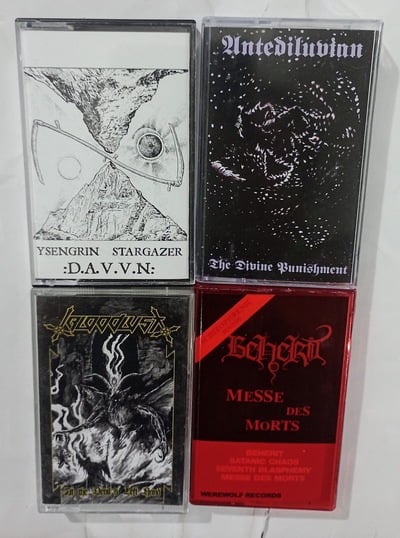 YSENGRIN STARGAZER,  ANTEDILUVIAN, BEHERIT   Tapes 
