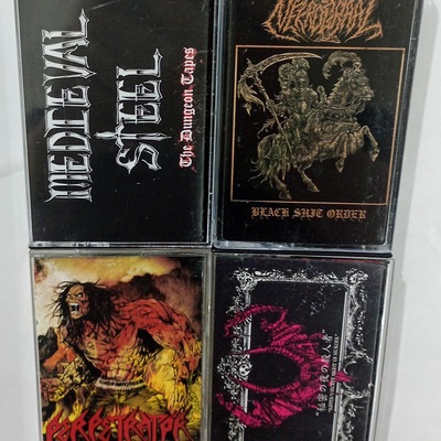 Medieval steel, necrograal , perpetrator, vulvanic tapes  - Thumbnail 1