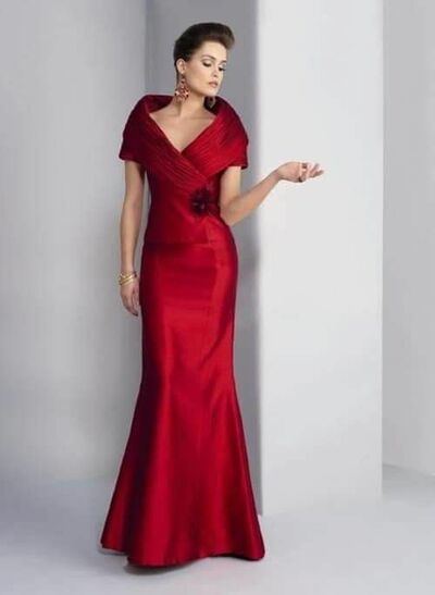 Elegant Mermaid Satin Mother Of The Bride/ Groom Dresses Formal Evening Dress