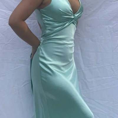 Sexy a line v neckline long prom dress  - Thumbnail 2