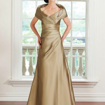 Elegant mermaid satin mother of the bride/ groom dresses formal evening dress