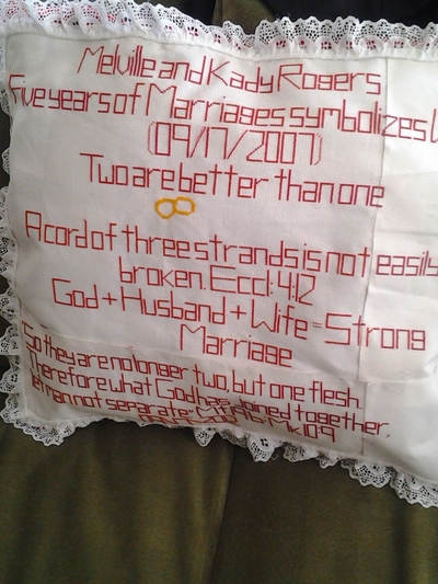 Crochet Cross Stitch large Pillow 