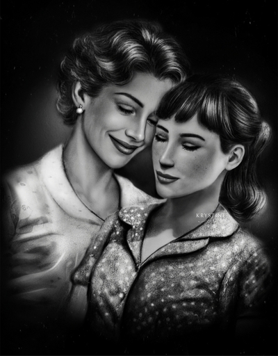 Sophie and Beth - This Bed We Made - B&W version