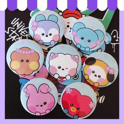 BT21 Sakura pins