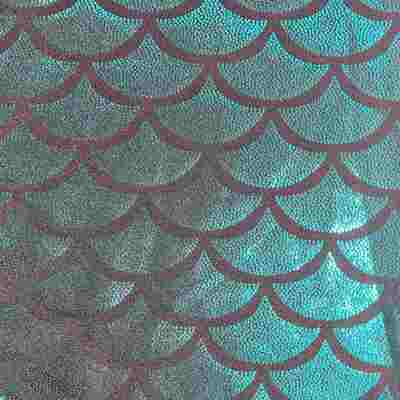 Mermaid sparkle scales green and black women's leggings