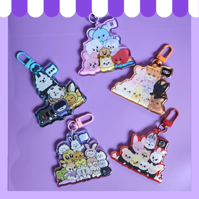 K-pop cutie piles (keychains)