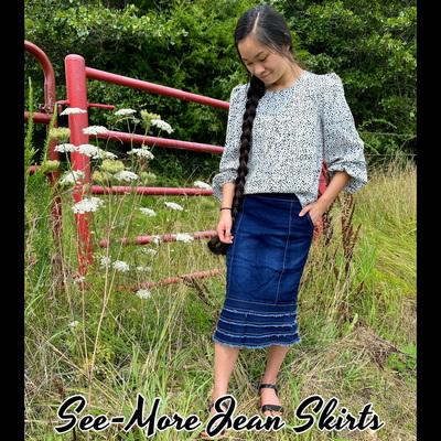 Childrens emily denim skirt