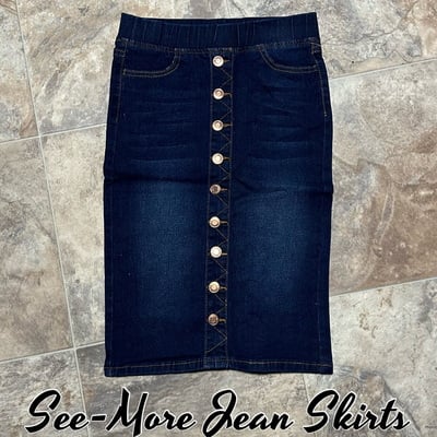 Childrens briar denim skirt
