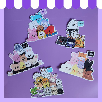 K-pop cutie piles (stickers)
