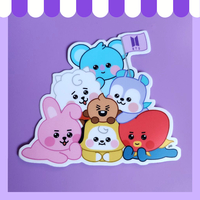 K-pop cutie piles (stickers) - Thumbnail 1