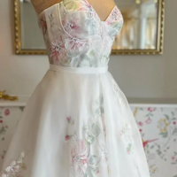 Dreamy Bohemian Lace and Tulle Gown - Thumbnail 3