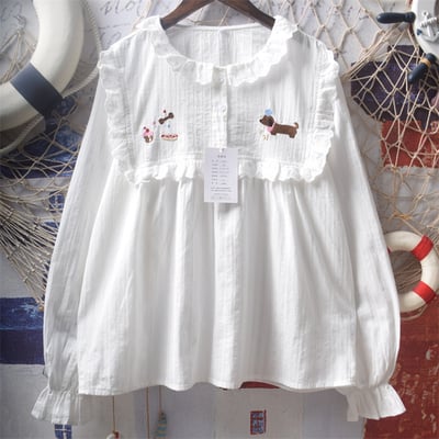 Sweet and cute doll collar blouses