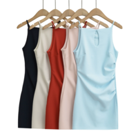 Pleated Temperament Hollow Vest Dress Waist Hip Skirt - Thumbnail 2