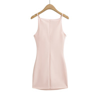 Pleated Temperament Hollow Vest Dress Waist Hip Skirt - Thumbnail 3