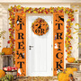 Halloween Outdoor Banner – Spooky Halloween Couplets for Yard or Stage Backdrop-2