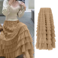Pleated High Waist Flowy Midi Skirt - Thumbnail 2