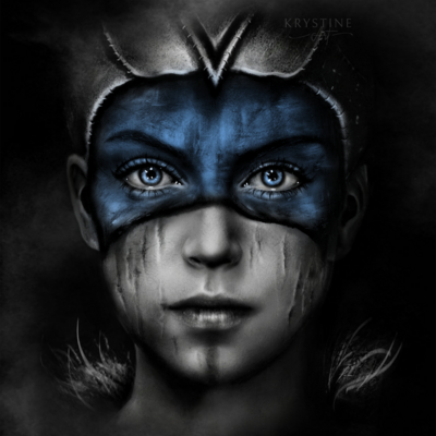 Senua - hellblade - blue version