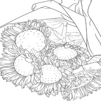 Coloring Book for Adults - 100 Elegant Flower Coloring Pages - Adults And Kids Coloring Book, Greyscale, Bold and Easy Floral Coloring Pages - Thumbnail 3