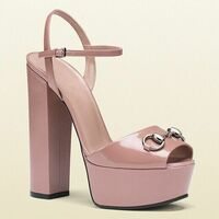 High platform metal buckle thick heel sandals 4 colors - Thumbnail 4