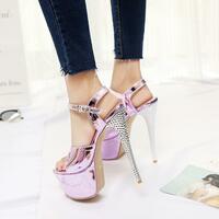Stiletto sexy fish mouth heel sandals 2 colors - Thumbnail 3