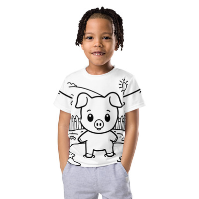 Porkie kids crew neck t-shirt