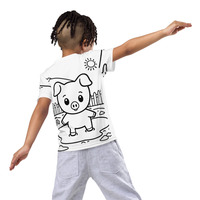 Porkie Kids crew neck t-shirt - Thumbnail 1