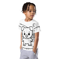Porkie Kids crew neck t-shirt - Thumbnail 2