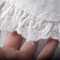 Sweet and lovely ruffled doll collar graffiti embroidery blouses - Thumbnail 6