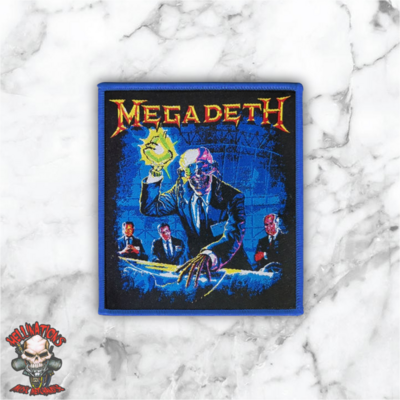 Megadeth (rip) woven patches