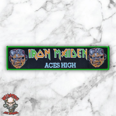 Aces high stripe woven patches