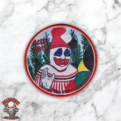 Acid bath woven patches