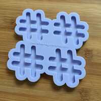 Hashtag Symbol Silicone Mold - Thumbnail 2