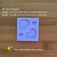 Hearts Silicone Mold - Thumbnail 1