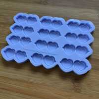 Heart Sunglasses Silicone Mold - Thumbnail 3