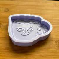 Floral Teacup Silicone Mold - Thumbnail 2