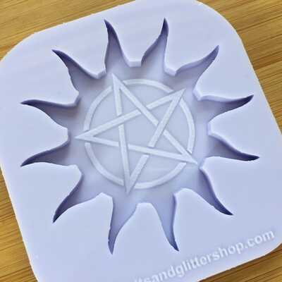 Sunburst pentacle silicone mold