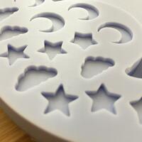 Moon Shaker with bits Silicone Mold - Thumbnail 3