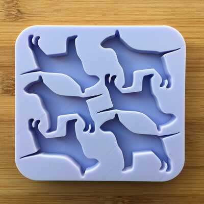Bull terrier silicone mold