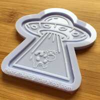 UFO abducting cow Silicone Mold - Thumbnail 3