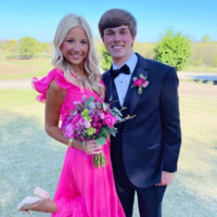 Hot Pink A-Line Long Backless Prom Dresses - Thumbnail 1