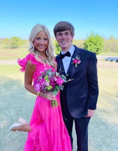 Hot Pink A-Line Long Backless Prom Dresses