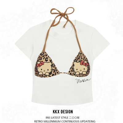 Retro spice design short sleeve t-shirt