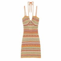 Stylish Knitted Mini Dress - Thumbnail 2