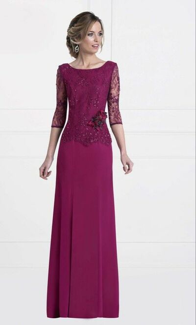 Elegant Sheath Lace Mother Of The Bride/ Groom Dresses Formal Evening Dress