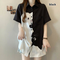 Cat print blouses - Thumbnail 5