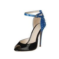 Fish mouth color matching rivet high heels 5 colors - Thumbnail 2