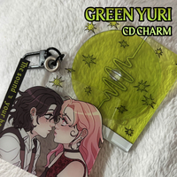 Green Yuri Acrylic CD Keychain - Thumbnail 1