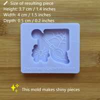Witchy Broomstick Silicone Mold - Thumbnail 1